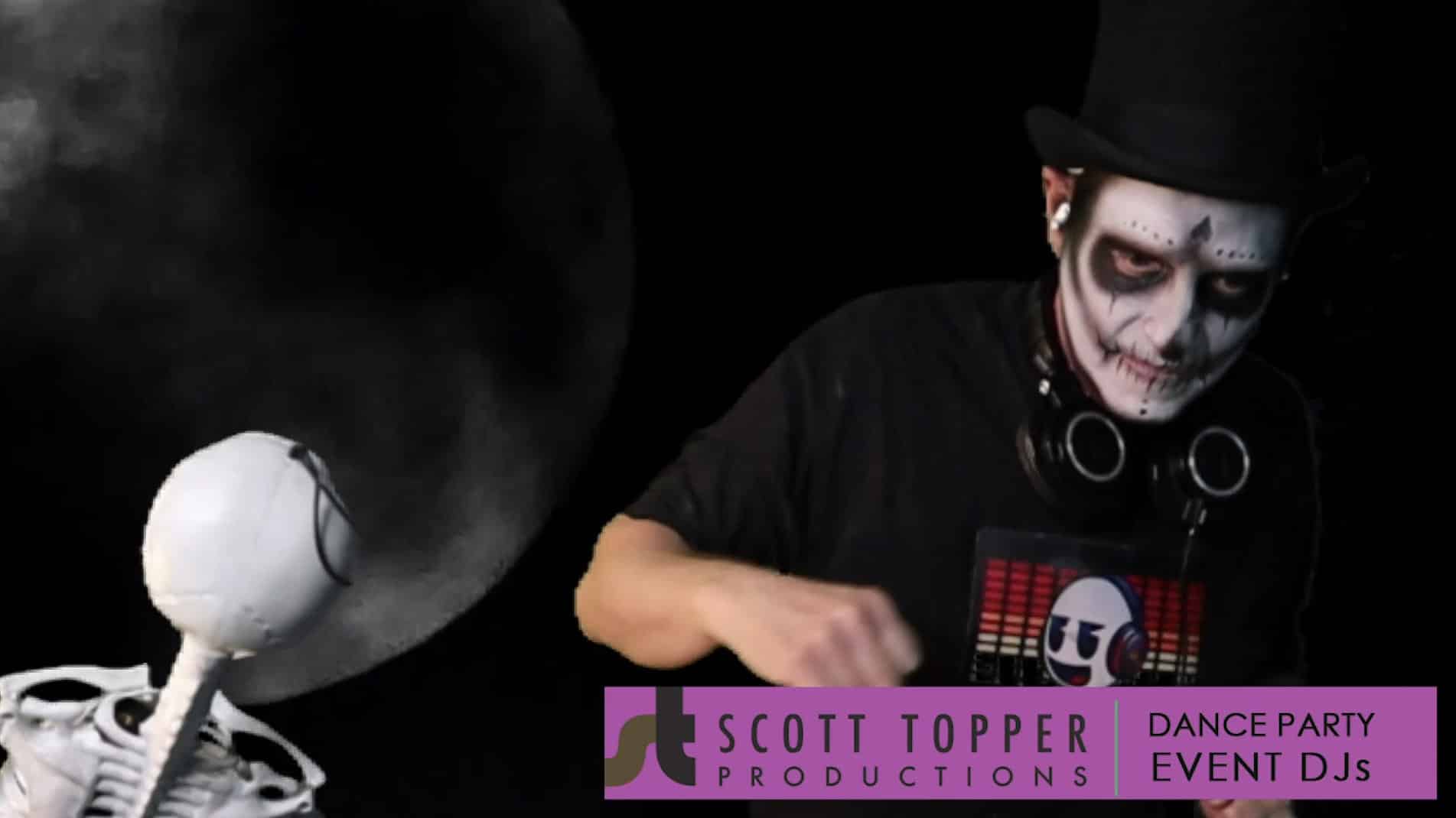 Scott Topper DJ and Emcee the Zoom Virtual Haunted Halloween Costume Contest and Dance Party Fundraiser for CADA